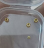 洲足金999金珠黄金小金珠金豆古法金珠DIY配件散珠隔珠路路通转运珠 3mm金珠  合单满 0.16g 包邮 单颗约0.02g 实拍图