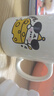 可爱礼花帕恰小狗马克杯子高颜值简约情侣陶瓷杯ins风水杯家用 米白色随机1个350ml（三个图案随机发） 实拍图
