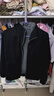 优衣库男装防风摇粒绒拉链连帽开衫/长袖外套481182 09 黑色 M /170/92A 实拍图