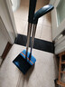 软毛扫把簸箕套装组合家用魔术扫地扫帚不粘发笤帚卫生间刮水板 折叠扫把两件套蓝色 实拍图