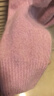 羊绒羊毛衫女26新款圆领拉毛拉绒柔软毛衣纯色无缝一体针织衫 初荷粉 均码 实拍图