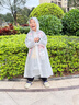 牧萌（moremerry）儿童雨衣男女童学生上学带书包位雨披 淘气熊 2XL  实拍图