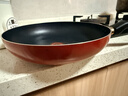 炊大皇平底锅不粘锅牛排煎蛋烙饼煎锅带盖28cm电磁炉通用中国红ZH28JG 实拍图