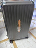 DULA五轮大容量行李箱杯架旅行箱充电拉杆箱密码箱皮箱子飒灰棕26英寸 实拍图