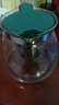 茶壶泡茶器整套茶具茶水分离玻璃耐热泡茶壶花茶套装茶漏 绿把单壶1只 实拍图