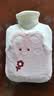 俞兆林注水热水袋暖水袋暖手宝热敷暖肚子暖宝宝灌水加厚保暖1000ml粉熊 实拍图