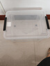禧天龙塑料衣物收纳箱书籍储物箱65L 透明  1个装 不带轮 实拍图