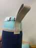 膳魔师（THERMOS）魔膳师隔热防摔保温杯套玻璃水杯保护袋 蓝 大号 手提杯套 实拍图