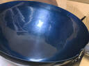 臻三环章丘铁锅炒锅手工锻打铁锅无涂层不易粘锅炒菜锅厨房好物一环轻音 加深款古法烤蓝 34cm 实拍图