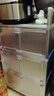 不锈钢碗柜厨房柜子客厅储物柜茶水柜卧室收纳柜阳台置物柜铝合金餐边柜简易厨柜灶台 拉丝银  三层 三层 50长35宽89高 实拍图