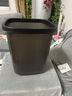 京东物流 方形大容量高颜值卧室卫生间厨房客厅压圈纸篓垃圾桶 茶透1个装25L特大号 实拍图
