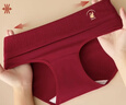 猫人女士内裤女本命年大红色纯棉抑菌底裆高腰收腹大码三角裤25年新品 实拍图