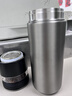 京东京造保温杯【茶水分离】男女大容量316L不锈钢泡茶水杯子金属灰500ml 实拍图