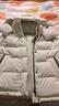 坦博尔羽绒服女士短款可脱卸帽运动冬季面包服外套5550386D香草黄160 实拍图