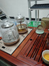 益茶福煮茶器全自动上水电热水壶底部上水嵌入式茶台功夫茶饮水烧水一体机抽水玻璃蒸茶壶保温泡茶壶 1L 长嘴壶蒸茶套装金色 晒单实拍图