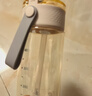 京东京造 水杯 运动大容量儿童吸管杯子学生 【PPSU黄金树脂】轻盈白550mL 实拍图