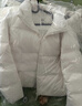 优衣库女装无缝羽绒短茄克/外套夹克478578 00 白色 M /160/84A 实拍图