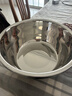 京东京造304不锈钢洗菜盆调料和面盆腌肉盆洗菜沥水篮盆筛套装 二件套26cm 实拍图