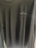回力（Warrior）纯棉t恤男春秋新款重磅运动上衣男士宽松打底长袖体恤 黑色  2XL 实拍图