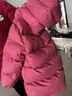 保姆鹅  【风墙】儿童羽绒服宝宝中长款护脸加厚外套保暖童装[NG2664] 石榴粉 100 实拍图