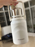 富光保温杯大容量316L不锈钢男女户外双饮学生水杯子茶杯白色 900ML 实拍图