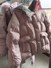 香影白鸭绒紫色羽绒服女短款2025冬季新款时尚小个子连帽休闲外套 紫色 XS 实拍图