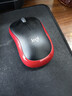 罗技（Logitech）M185鼠标 无线鼠标 办公鼠标 对称鼠标 黑色红边 带无线2.4G接收器 实拍图