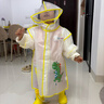牧萌儿童雨衣男童女童防水全身雨披幼儿园小学生雨具 黄色小恐龙 S 实拍图