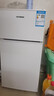 HYUNDAI（韩国现代）小冰箱迷你小型家用冷藏冷冻宿舍出租房办公室双开门二门电冰箱节能省电 80L白【行业热卖+日销过百】 实拍图