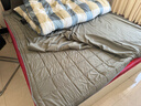 雅鹿·自由自在 A类床垫褥子可折叠双人床垫1.8x2米加厚铺底垫被 180x200cm 灰色 实拍图