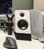 漫步者（EDIFIER）N300 有源桌面2.0监听音箱 高保真音响 大功率发烧级 双金标认证 丝绸白 实拍图