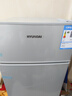 HYUNDAI（韩国现代）小冰箱迷你小型家用冷藏冷冻宿舍出租房办公室双开门二门电冰箱节能省电 58L银【日销过百+租房必备】 实拍图