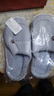 小熊兔子卡通棉拖鞋家用室内厚底保暖防滑毛毛拖鞋踩屎感棉拖鞋女 灰色 44-45 【平时适合43-44】 实拍图