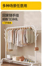 苡茉衣帽架落地立式卧室专用挂衣架宿舍客厅可置物加粗晾衣架双层带轮 实拍图