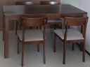 源氏木语实木餐桌家用小户型橡木饭桌北欧餐桌椅组合餐厅家具桌子 【16】胡桃色1.5米一桌四椅H28S33 实拍图