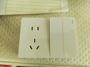 公牛（BULL）明装开关插座面板 超薄大板明盒无需底盒走明线 G59系列 象牙白 10A五孔带两开关/单控 实拍图
