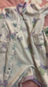 戴维贝拉（DAVE＆BELLA）初生婴儿摇粒绒连体衣0-3个月宝宝爬服春季新款小童包屁衣新生儿 紫色花园【DB3243402】 80cm （建议身高73-80cm） 实拍图