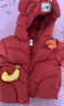 巴拉巴拉童装婴儿羽绒服儿童冬装加厚保暖宝宝外套男童女童小企鹅上衣拜年 红色小猴61003 -208425107210 90 实拍图