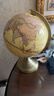 得力(deli)Ф32cm双面刻度仿古世界地球仪 历史质感礼品商务礼品办公居家摆设教师礼物礼品 黄色 实拍图