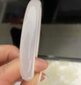 周六福（ZLF）  白月光玉髓手镯女宽条白透新中式国风 56mm 实拍图