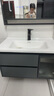 艺昕浴室柜陶瓷一体盆卫生间洗手盆洗脸盆柜组合智能镜套装洗漱洗手台 80CM轻奢灰智能【升级款活动中】 实拍图