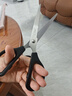 得力(deli)【超级爆款】170mm办公生活家用剪刀 中号剪子手工剪纸刀 办公用品 黑色0603 实拍图