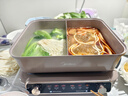 美的（Midea）电火锅鸳鸯锅火锅专用锅多功能锅料理烤肉锅分体式多功能一体电锅0氟钛陶电煮锅HGS352866S 实拍图