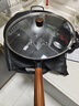 全品屋炒锅不粘炒菜无涂层小铁锅家专用精铸章丘深氮熟铁锅燃气灶大锅 实拍图