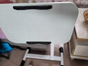 甄严选 可移动电脑桌升降床边桌床上学习桌办公懒人书桌简易折叠小桌子 【可折叠】暖白色60*40CM 实拍图