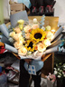 艾斯维娜鲜花速递向日葵混搭花束生日礼物全国同城配送 向日葵香槟韩式花束 实拍图
