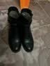 觅艳 妈妈鞋子软皮靴子女鞋棉鞋秋冬季中跟加绒女靴中年中老年皮鞋 黑色 单里 39 实拍图
