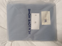 海澜之家（HLA）A类全棉床上四件套床单款水洗棉宿舍三件套100%纯棉裸睡亲肤被套 烟蓝浅灰双拼色 四件套被套200*230 床单款 230*250 实拍图