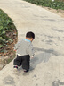 嘟嘟家男童裤子加绒冬装儿童长裤加厚冬款宝宝休闲裤女童运动裤保暖洋气 麻灰色 90 实拍图