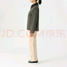 MUJI女式 不易沾水 灯芯绒领夹克 短款休闲外套 女装 美拉德 BDE92C4S 烟熏绿色 M 160/84A 实拍图